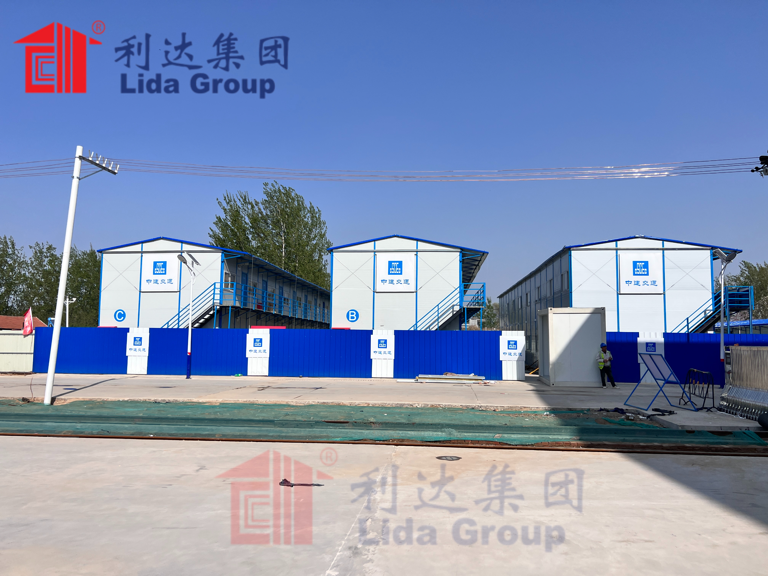 Contractors partner with Lida Group to mass produce modular integrated building components compatible with their industrialized prefab processes for deploying composite panel transitional shelters at scale.