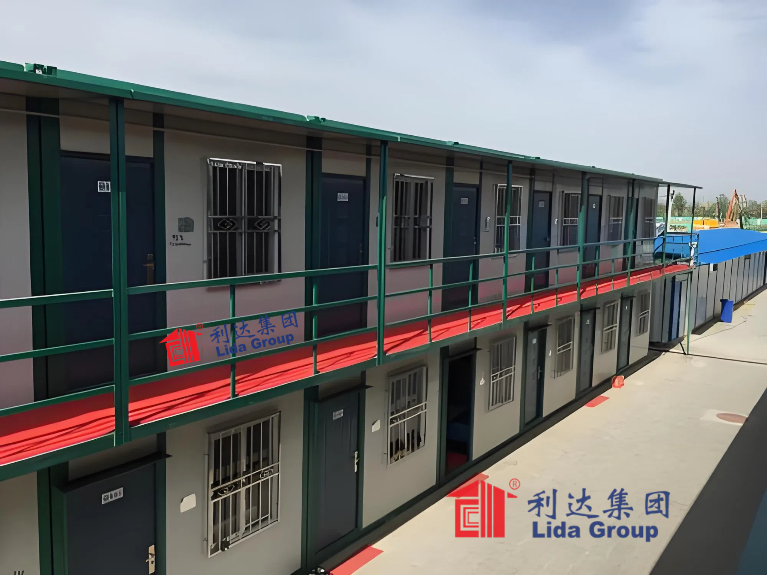 Manufacturers partner with Lida Group to mass-produce modular connection hardware allowing fast assembly of container structures into complete prefab shelters.