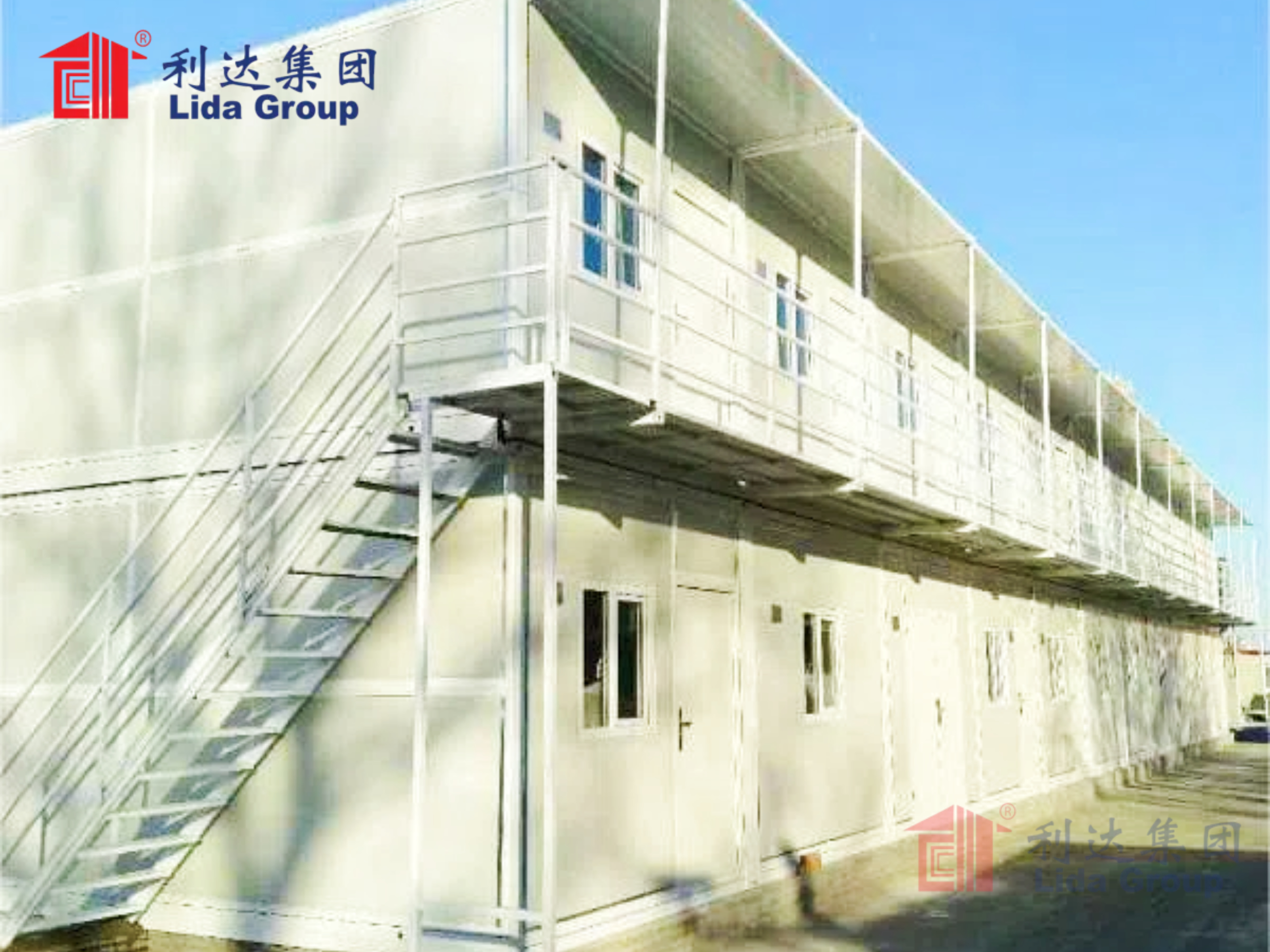 Prefabricated Modular Steel Office Container House, Flat Packaging Container Detachable Container House